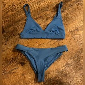 Elegant Blue Bikini Set